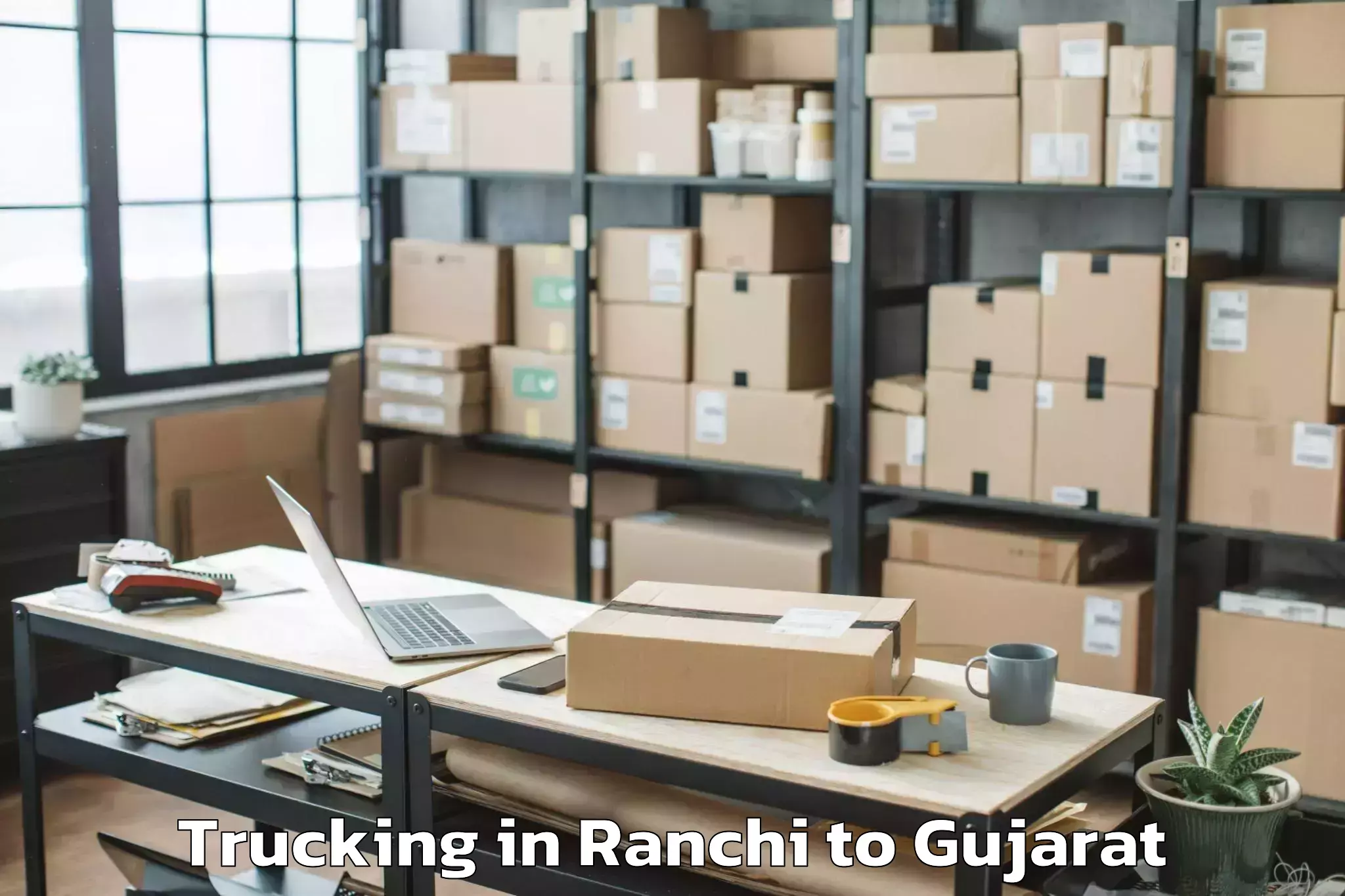 Hassle-Free Ranchi to Jasdan Trucking